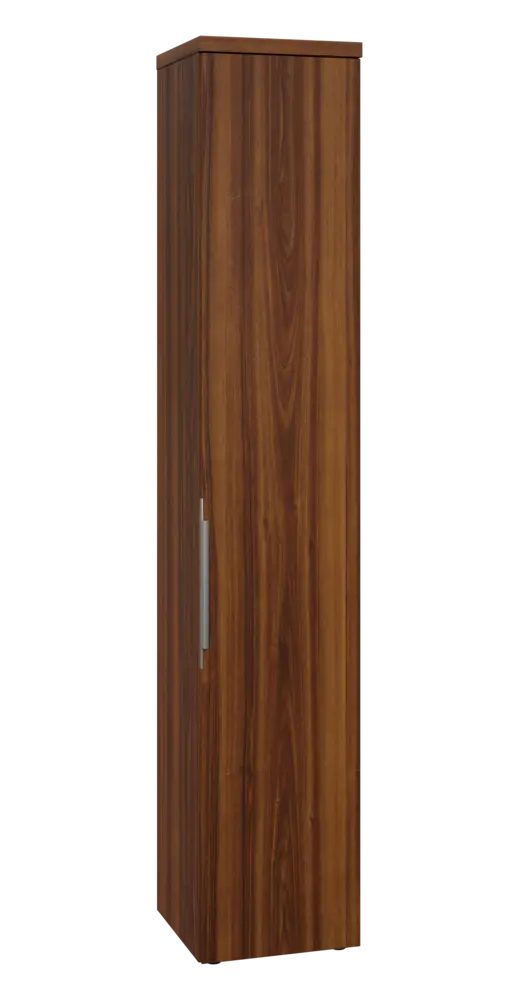 SIN 6 - 4D kancelářská skříň, 1-dveřová, pravá, 2170x400x400, ořech královský